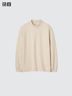 ブラッシュドモックネックTシャツ/長袖
