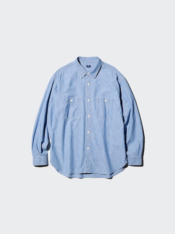 샴브레이오버셔츠