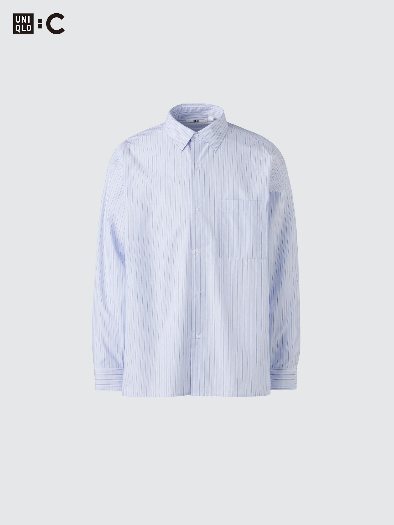 UNIQLO C ブロードオーバーサイズシャツ/ストライプ ユニクロ公式 | ブロードオーバーサイズシャツ/ストライプ