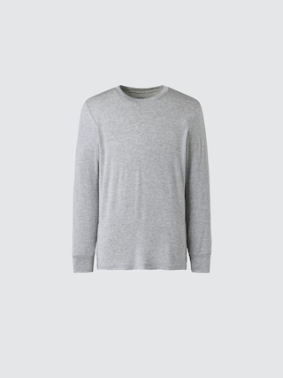 極暖ヒートテックカシミヤブレンドクルーT/9分袖