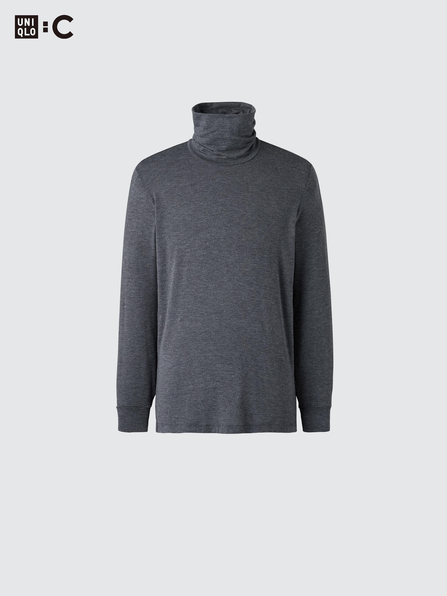 UNIQLO tamtam 極暖ヒートテック カシミヤブレンド　Ｌ　ライトグレー ユニクロ公式 | 極暖ヒートテックカシミヤブレンドタートルネックT