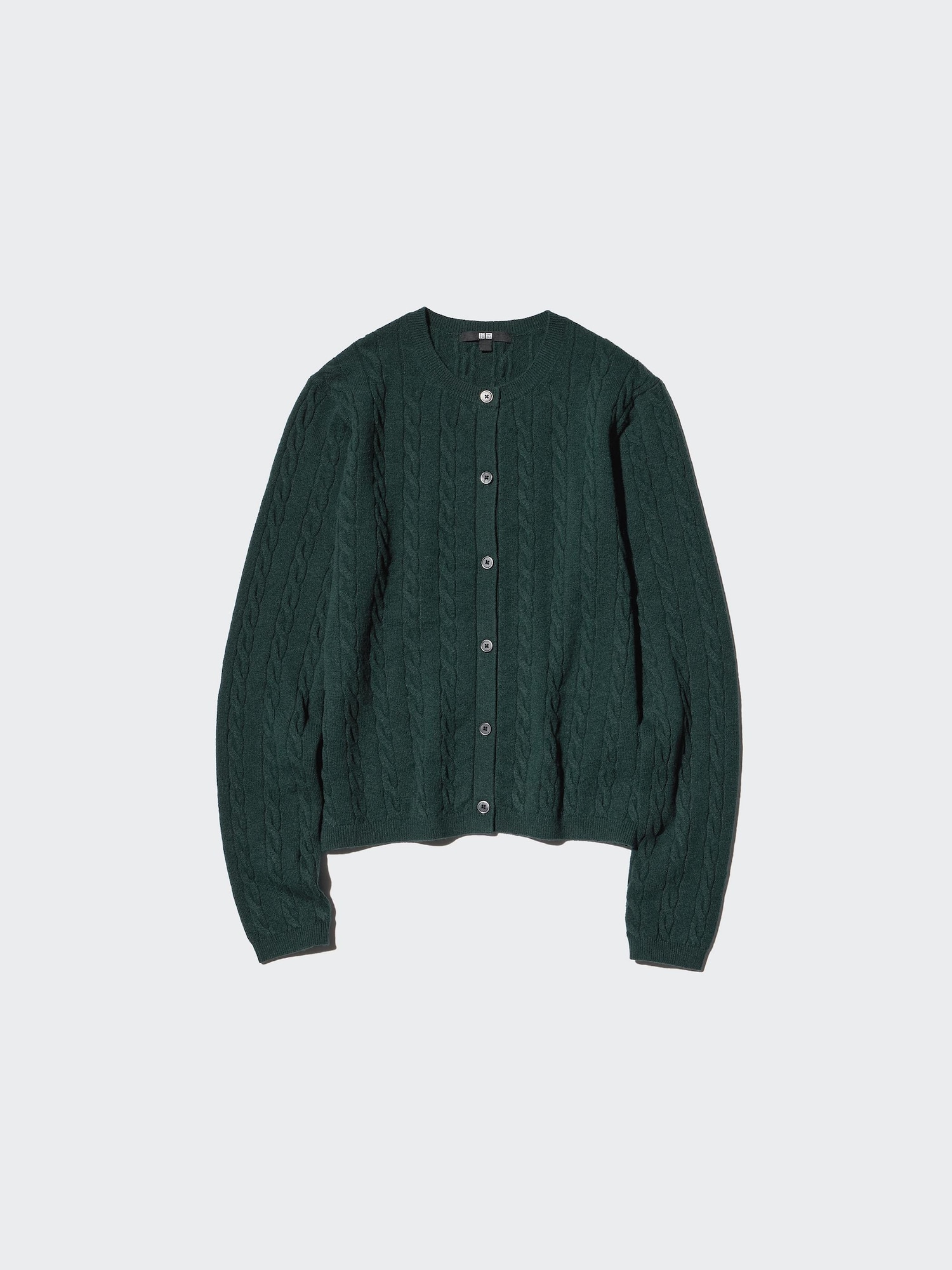 WOMEN'S CABLE CREW NECK CARDIGAN | UNIQLO SG