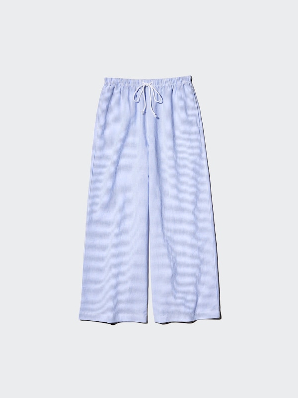 Linen Blend Easy Pants | Stripe