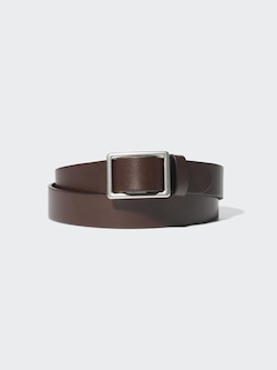 Italian Leather Slide Buckle Belt