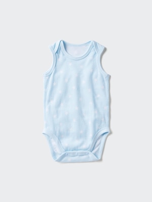 Cotton Mesh Bodysuit | Sleeveless, Pattern