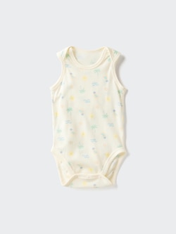 BN코튼메쉬이너바디수트(슬리브리스·프린트)