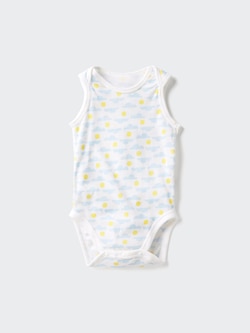 コットンメッシュボディスーツ/ノースリーブ