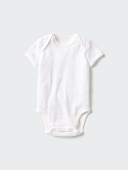 BABYNEWBORNコットンメッシュボディスーツ半袖