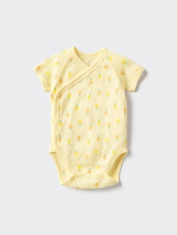 コットンメッシュボディスーツ/前開き