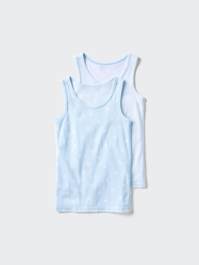 코튼 메쉬 탱크 탑/2매 세트