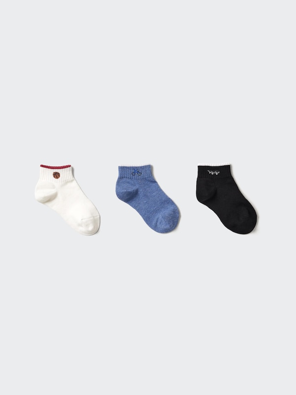 KIDS Short Socks 3 Pack