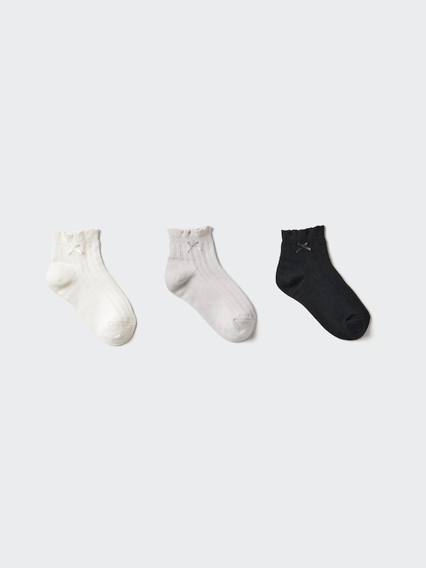 GIRLS Short Socks 3 Pack