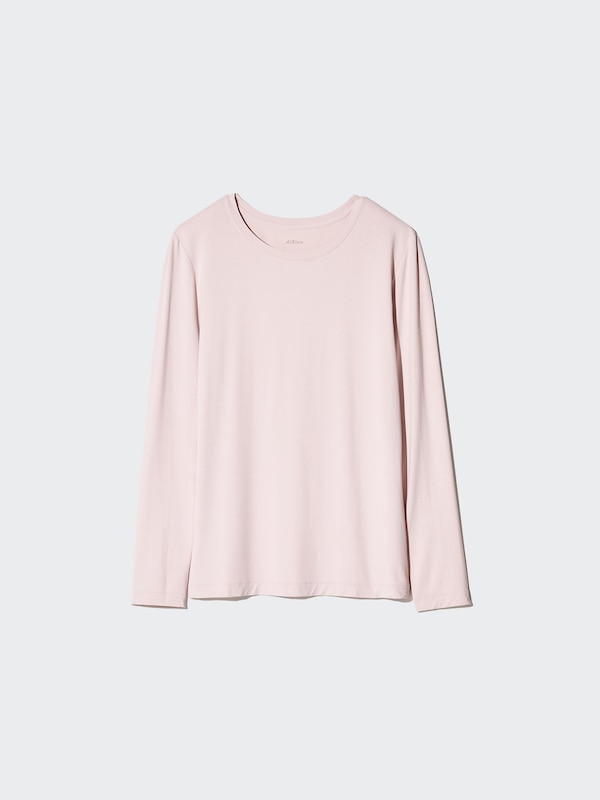 エアリズムUVカットクルーネックT/シルクブレンド