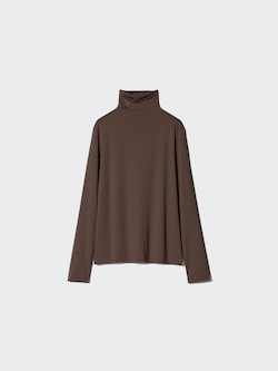 AIRism UV Protection High Neck T-Shirt | Long Sleeve