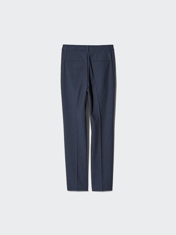 スマートアンクルパンツ/ストライプ/丈長め