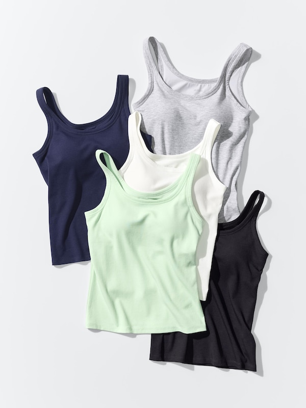 エアリズムコットンブラタンクトップ