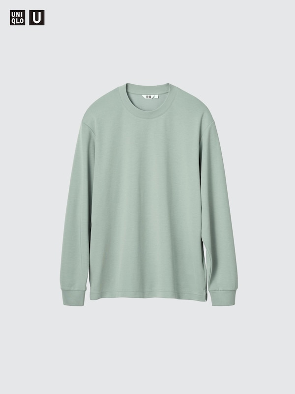 AIRism Cotton Crew Neck T-Shirt | Long Sleeve