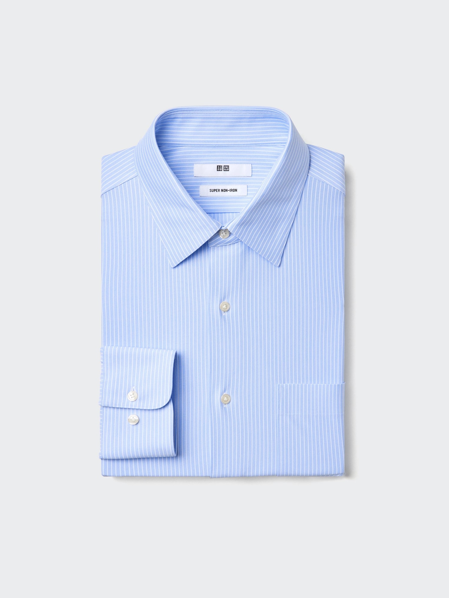 Рубашка из джерси Super Non-Iron (класс. воротник) в полоску B