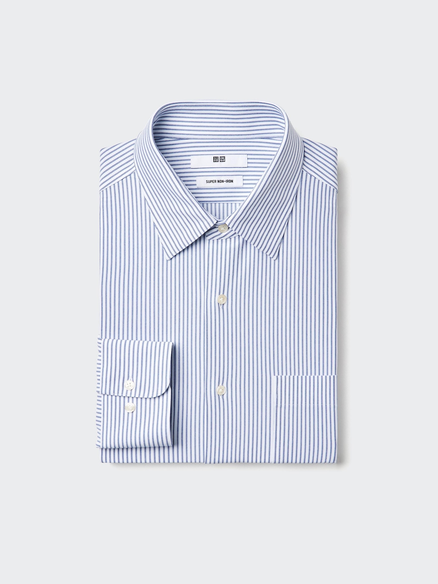 Рубашка из джерси Super Non-Iron (класс. воротник) в полоску A