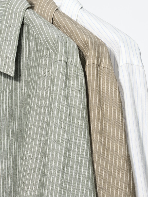 Premium Linen Shirt | Long Sleeve | Stripe
