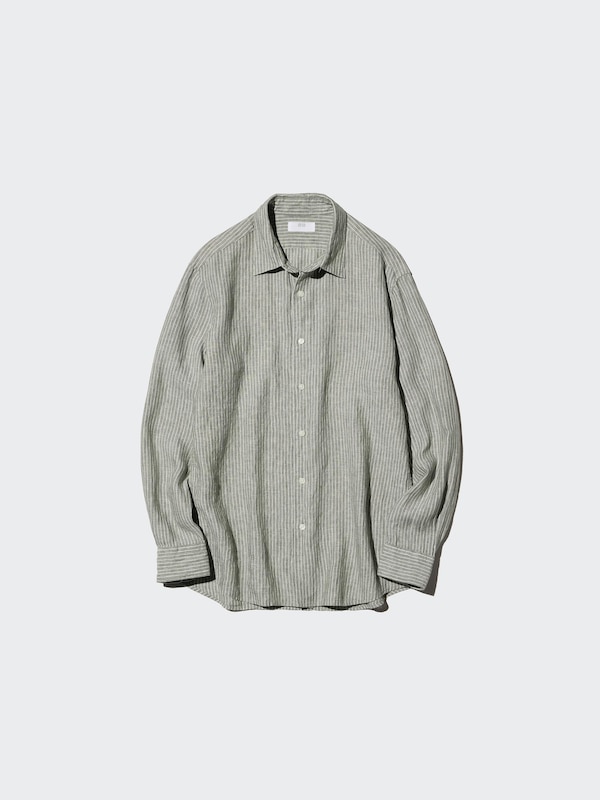 Premium Linen Shirt | Long Sleeve | Stripe