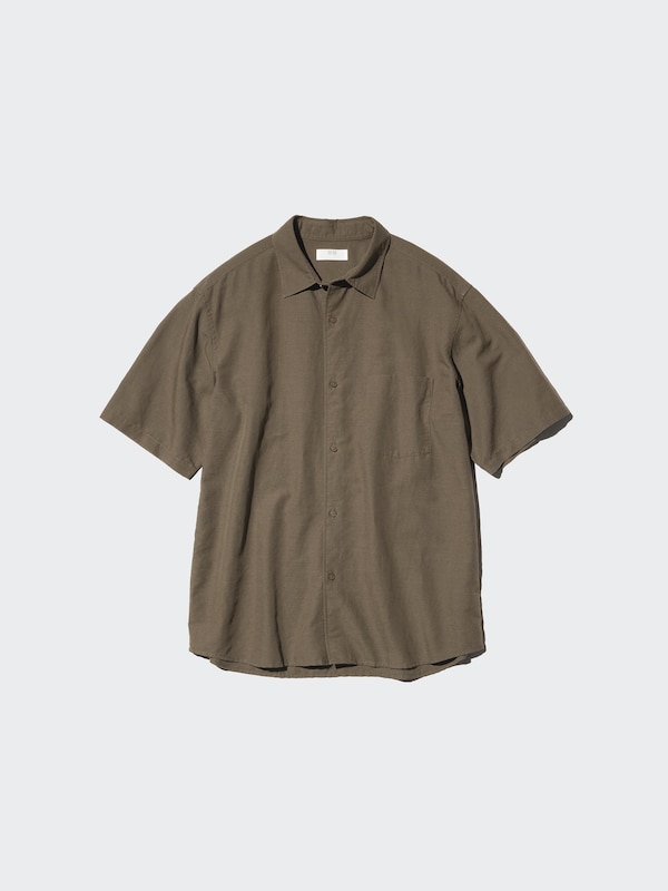 コットンリネンシャツ半袖