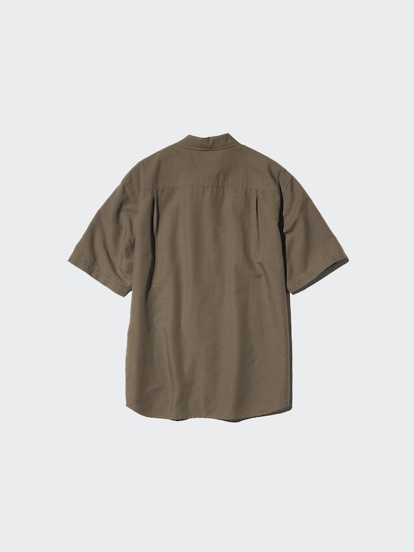 コットンリネンシャツ半袖