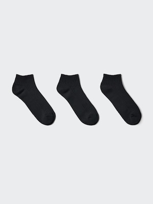 Short Socks | 3 Pairs | Ribbed
