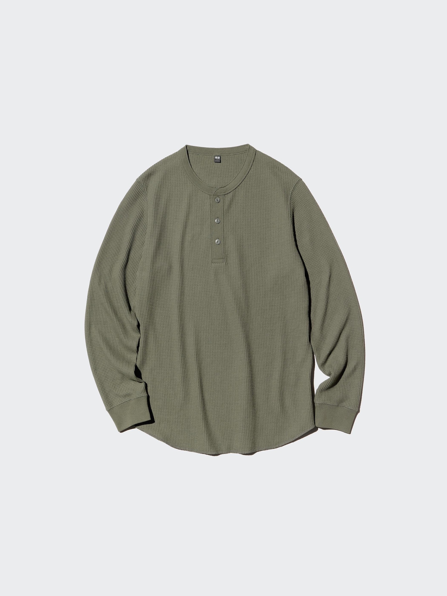 ユニクロ公式 | ワッフルヘンリーネックTシャツ(男女兼用)