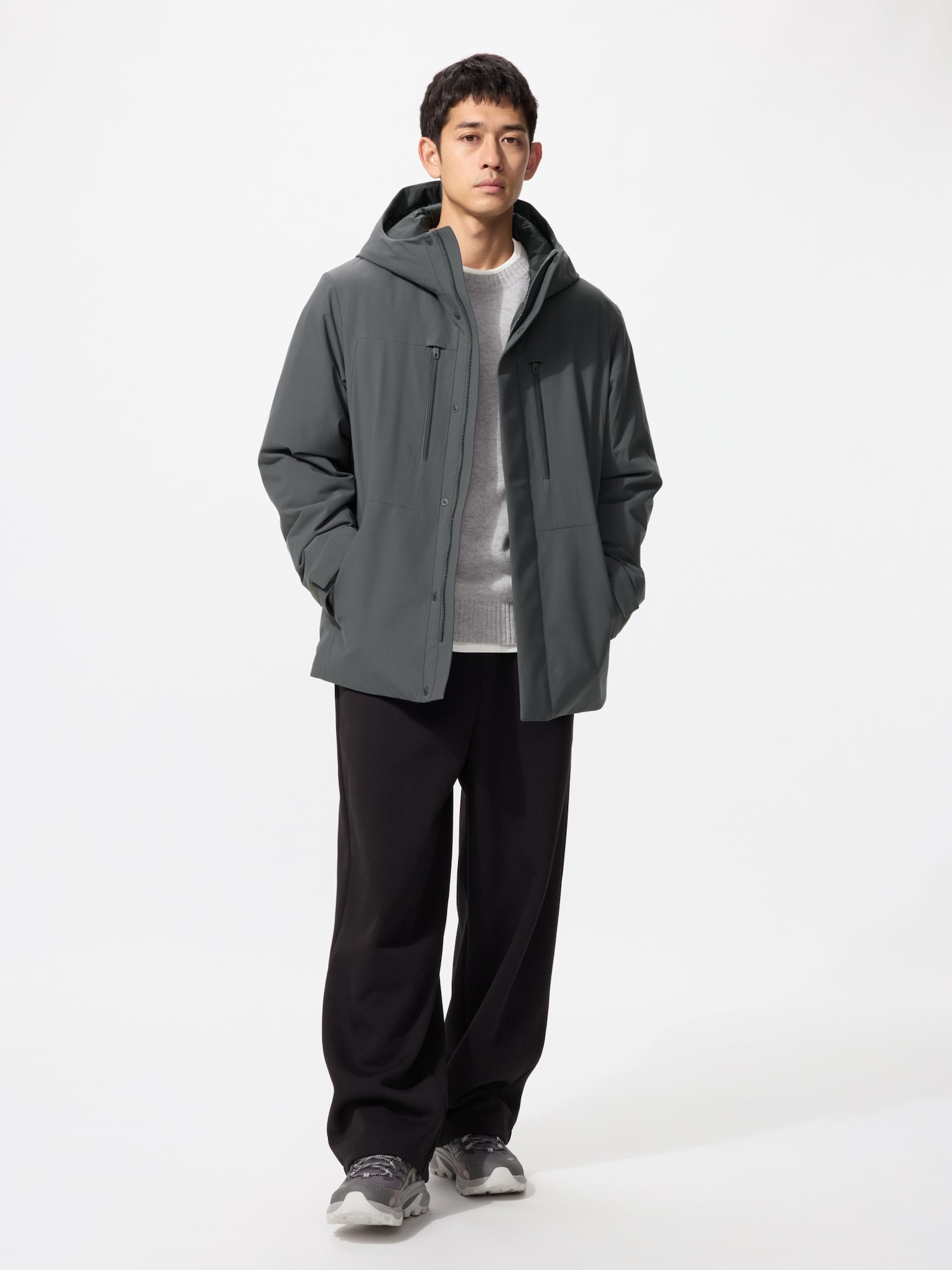 超希少サイズ✨ 4XL ユニクロ ハイブリッドダウンパーカ 3Dカット ネイビー ユニクロ公式 | ハイブリッドダウンパーカ