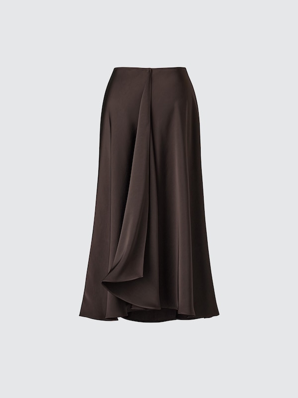 Satin Long Skirt