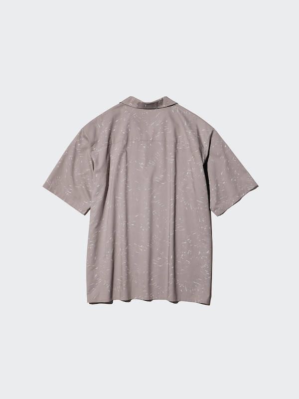 Open Collar Shirt Short Sleeve