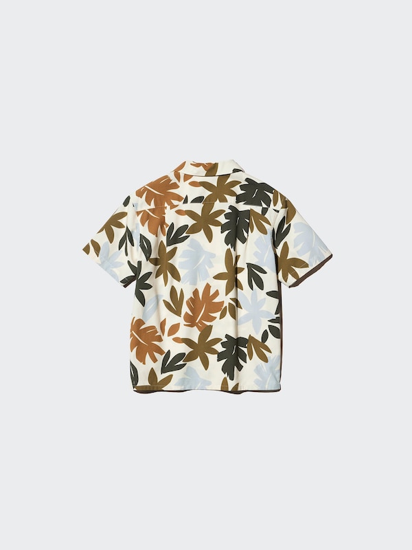 KIDS Open Collar Shirt Short Sleeve