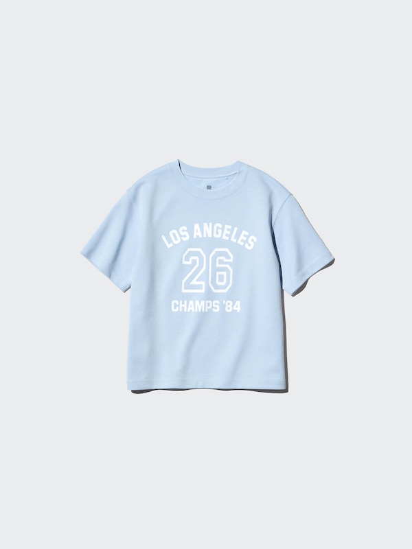 KIDS AIRism코튼그래픽크루넥T