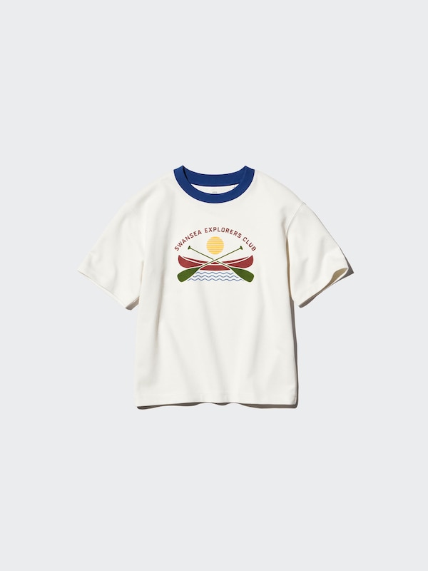 KIDS AIRism코튼그래픽크루넥T