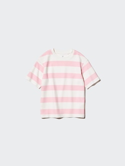 KIDS AIRism Cotton Striped Crew Neck T-Shirt
