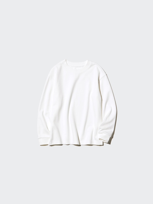 KIDS AIRism Cotton Crew Neck T-Shirt | Long Sleeve