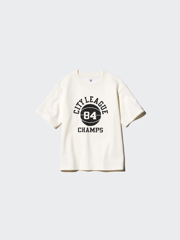 KIDS AIRism Cotton Graphic T-Shirt Crew Neck