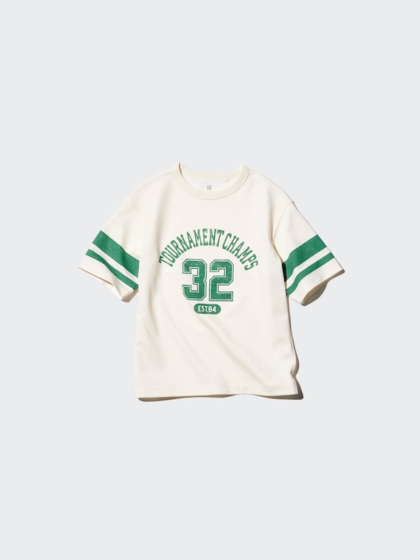 KIDS AIRism Cotton Graphic T-Shirt Crew Neck