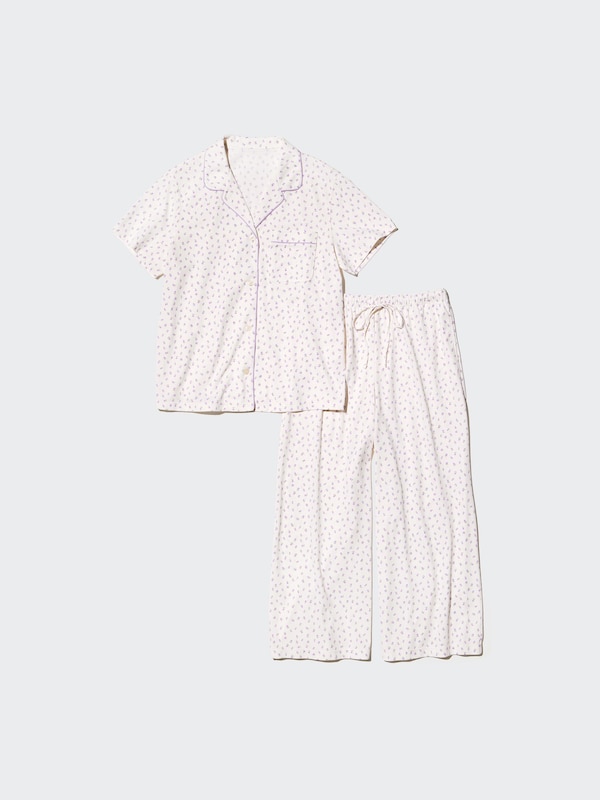 AIRism Cotton Pajamas Short Sleeve (Long Pants)