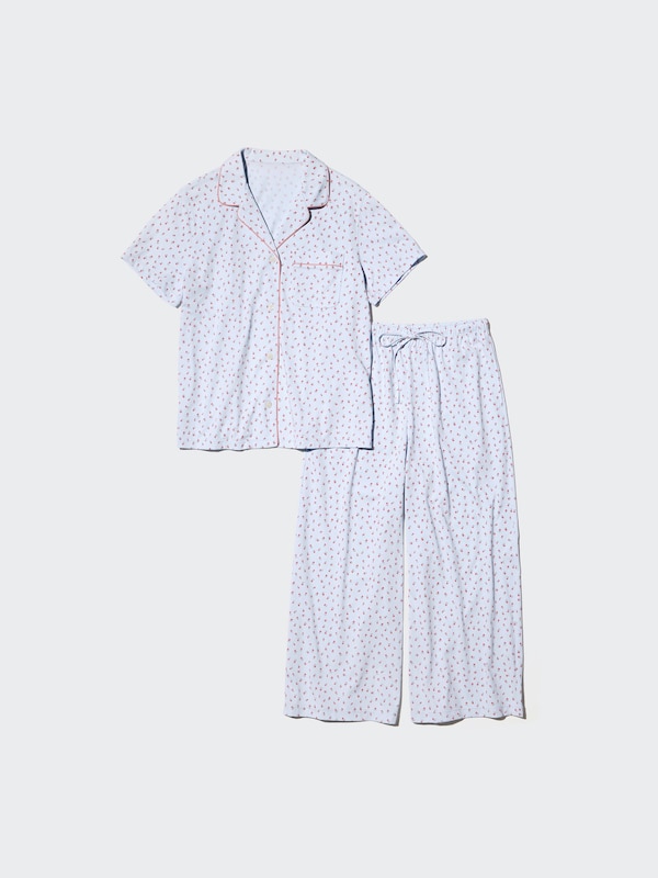 AIRism Cotton Pajamas Short Sleeve (Long Pants)