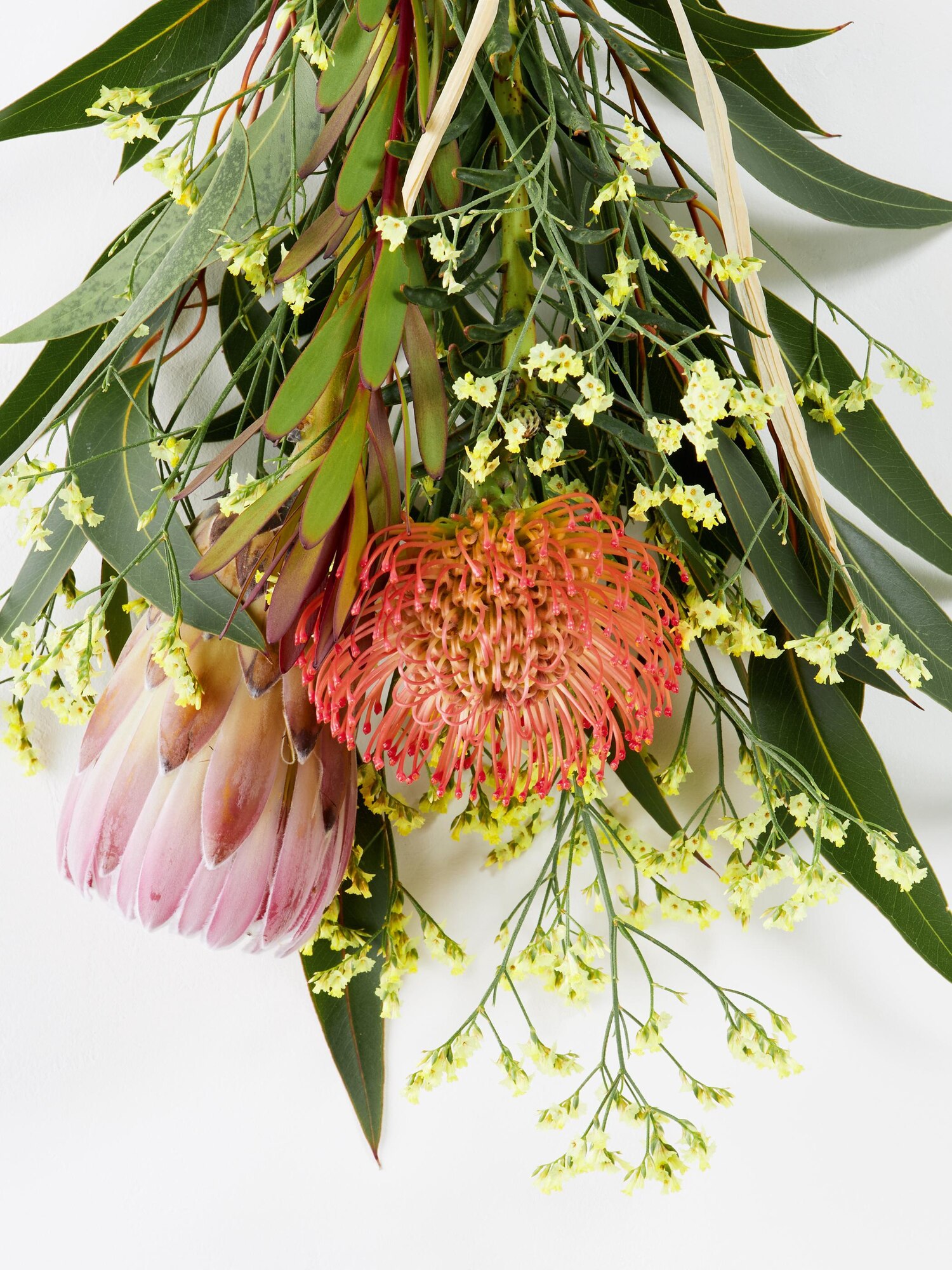 パンパス&ワイルドフラワーのちょっとカラフルなスワッグL（ブーケ