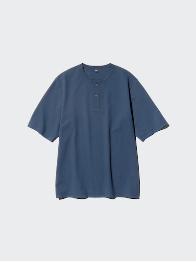 ドライワッフルヘンリーネックTシャツ 7