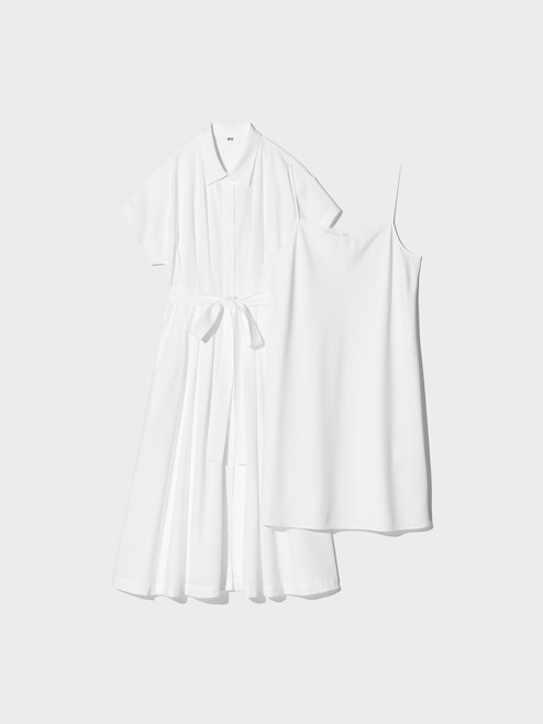 WOMEN'S SEERSUCKER SHIRT DRESS | SHORT SLEEVE | UNIQLO PH