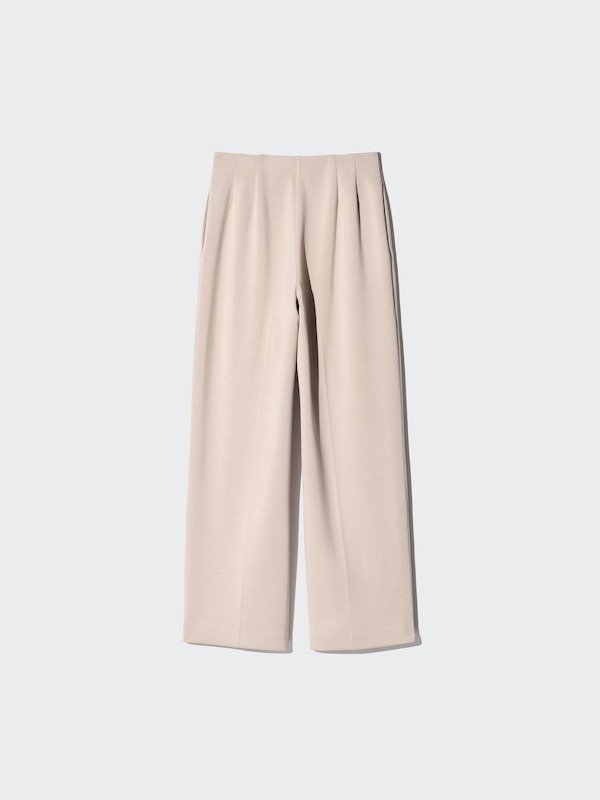 Stretch Double Face Straight Pants
