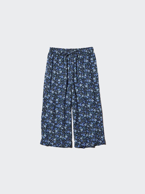 레이온RELACO크롭팬츠(멀티플라워)