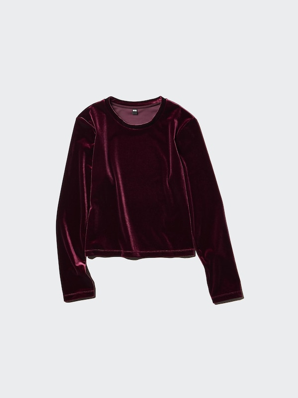 Soft Velour T-Shirt Long Sleeve