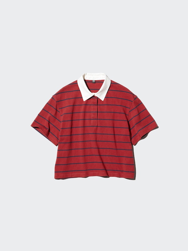 Washed Cotton Polo Shirt Short Sleeve