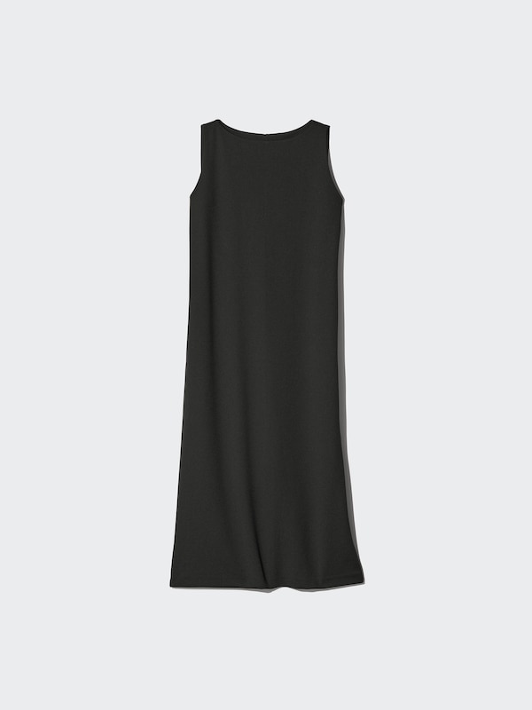 クレープジャージー ワンピース ノースリーブ