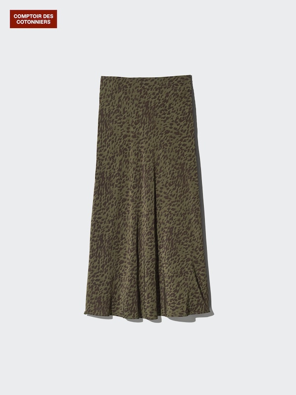 レーヨンプリントロングスカート